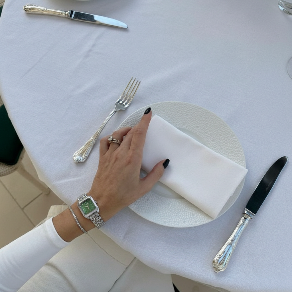 Premium Stainless Steel / Green