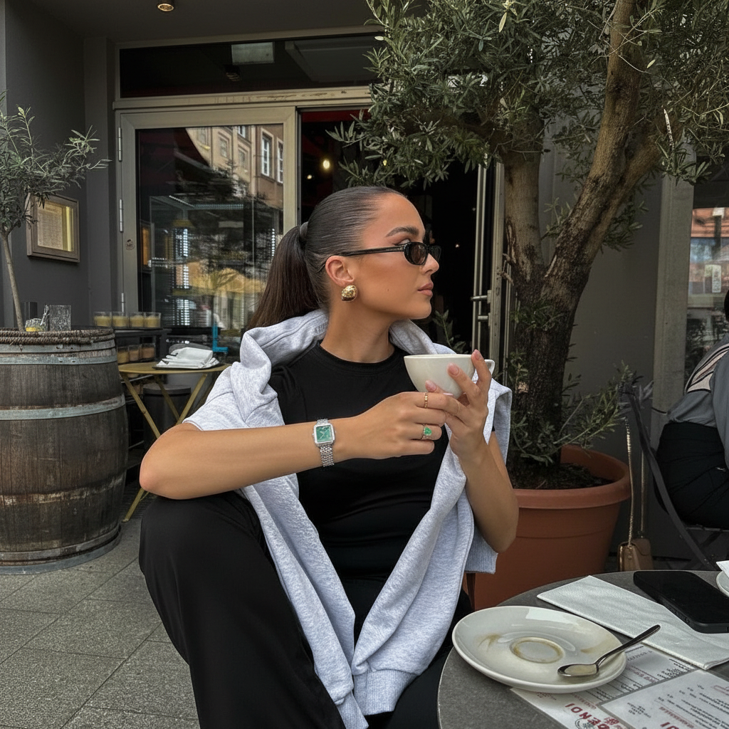 Premium Stainless Steel / Green