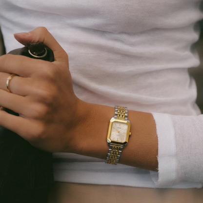 Premium Two Tone Stainless Steel / White