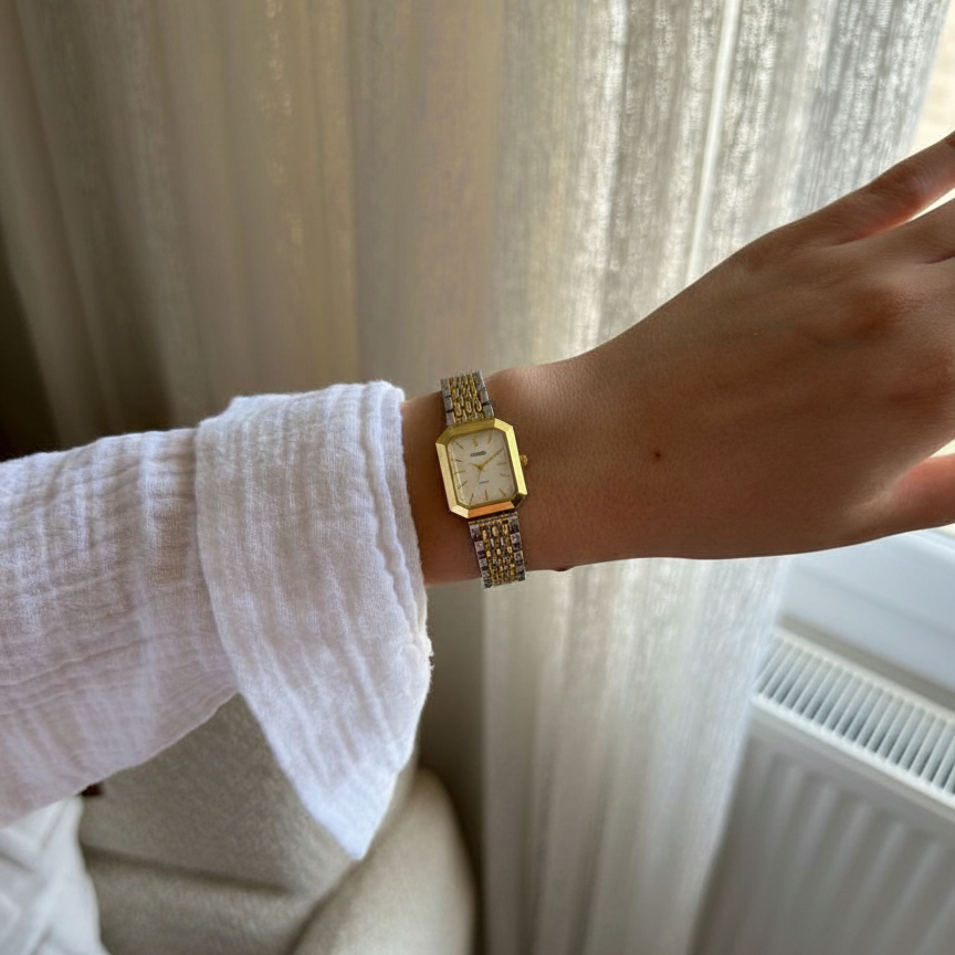 Premium Two Tone Stainless Steel / White