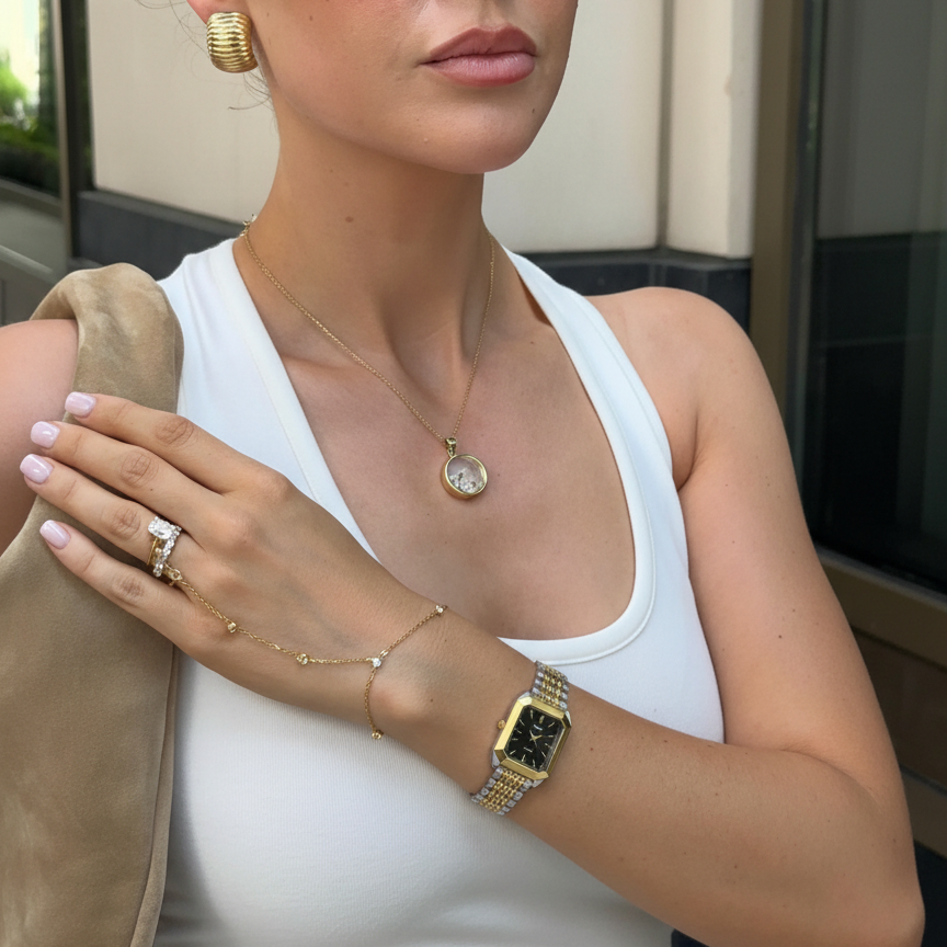 Premium Two Tone Stainless Steel / Black