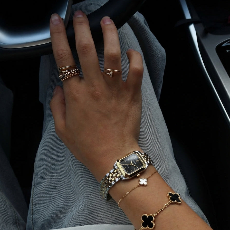 Premium Two Tone Stainless Steel / Black