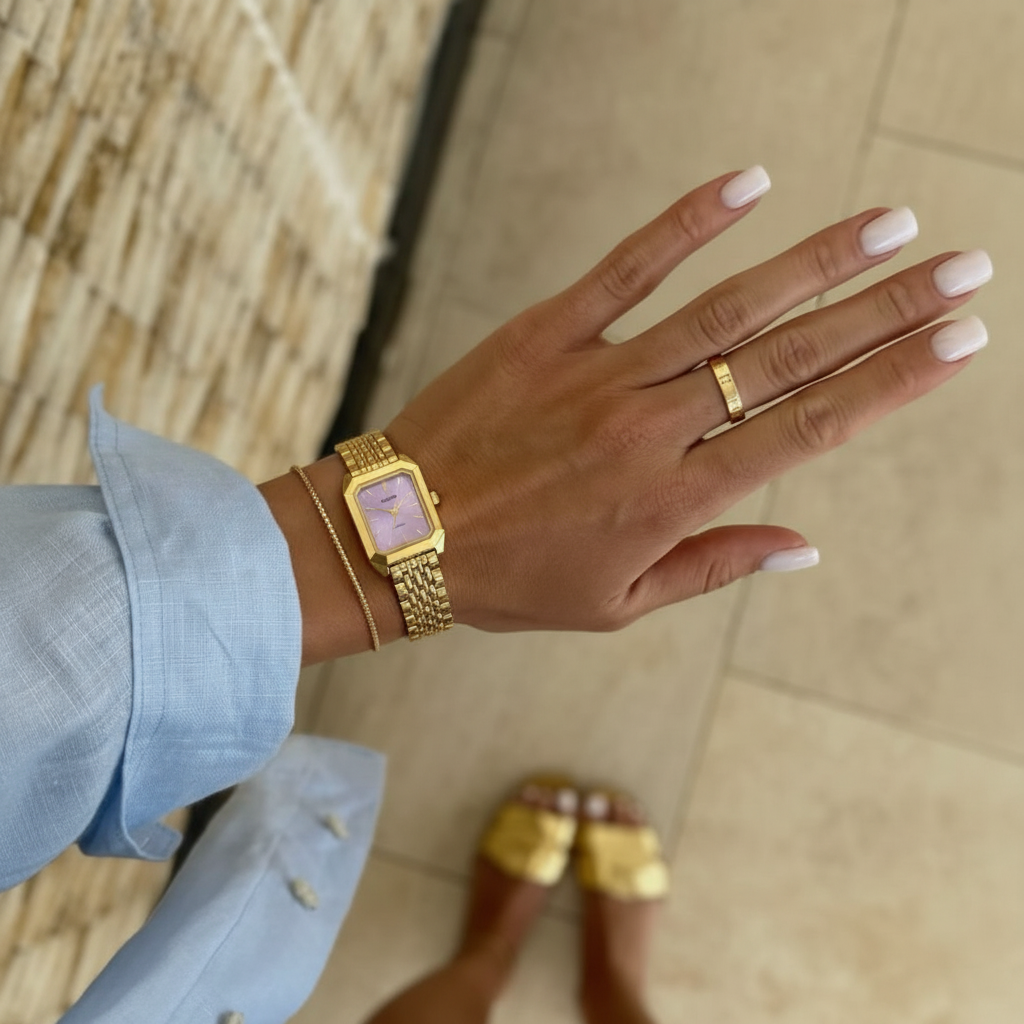 Premium 14k Gold Stainless Steel / Pink