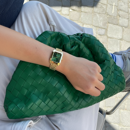 Premium 14k Gold Stainless Steel / Green