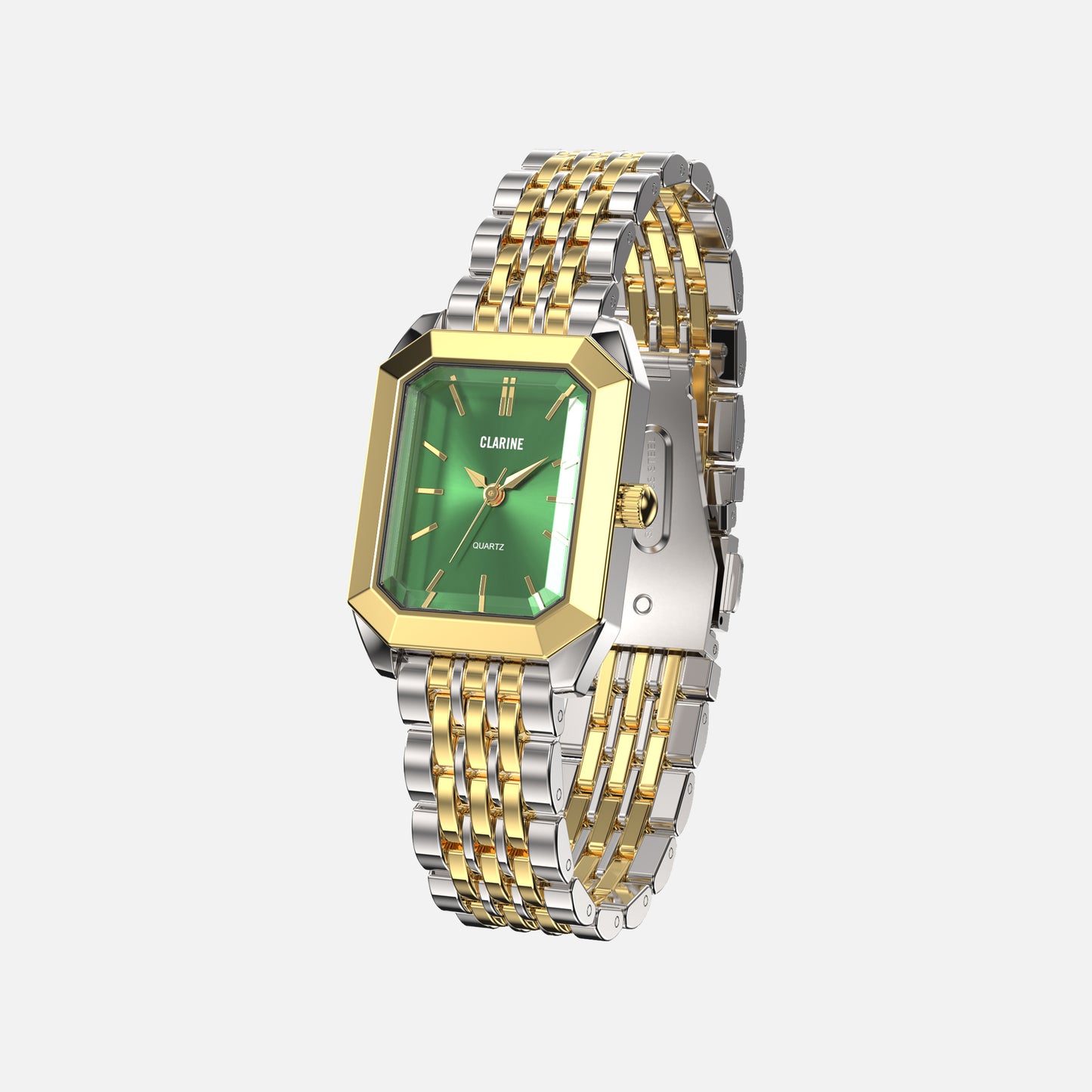 Premium Two Tone Stainless Steel / Green