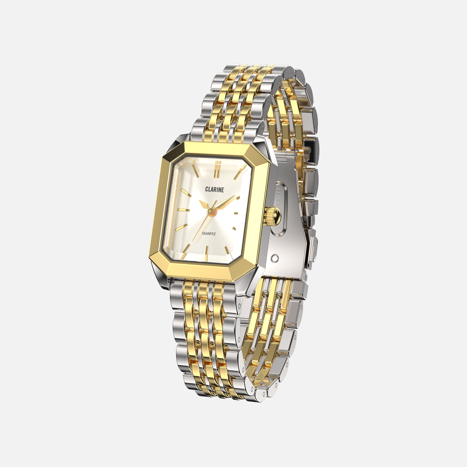 Premium Two Tone Stainless Steel / White