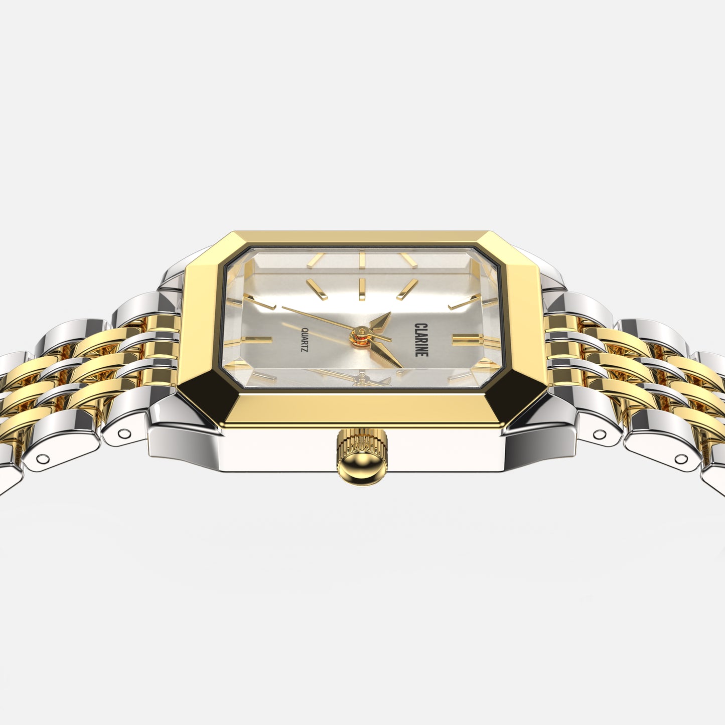 Premium Two Tone Stainless Steel / White