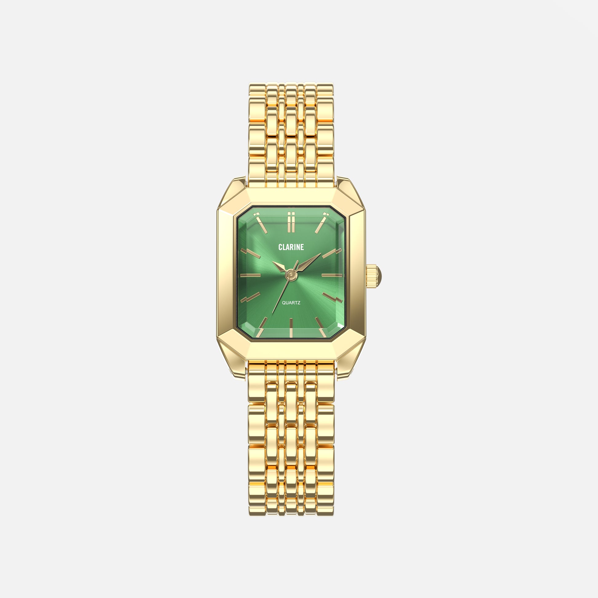 Premium 14k Gold Stainless Steel / Green