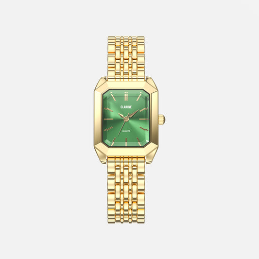 Premium 14k Gold Stainless Steel / Green