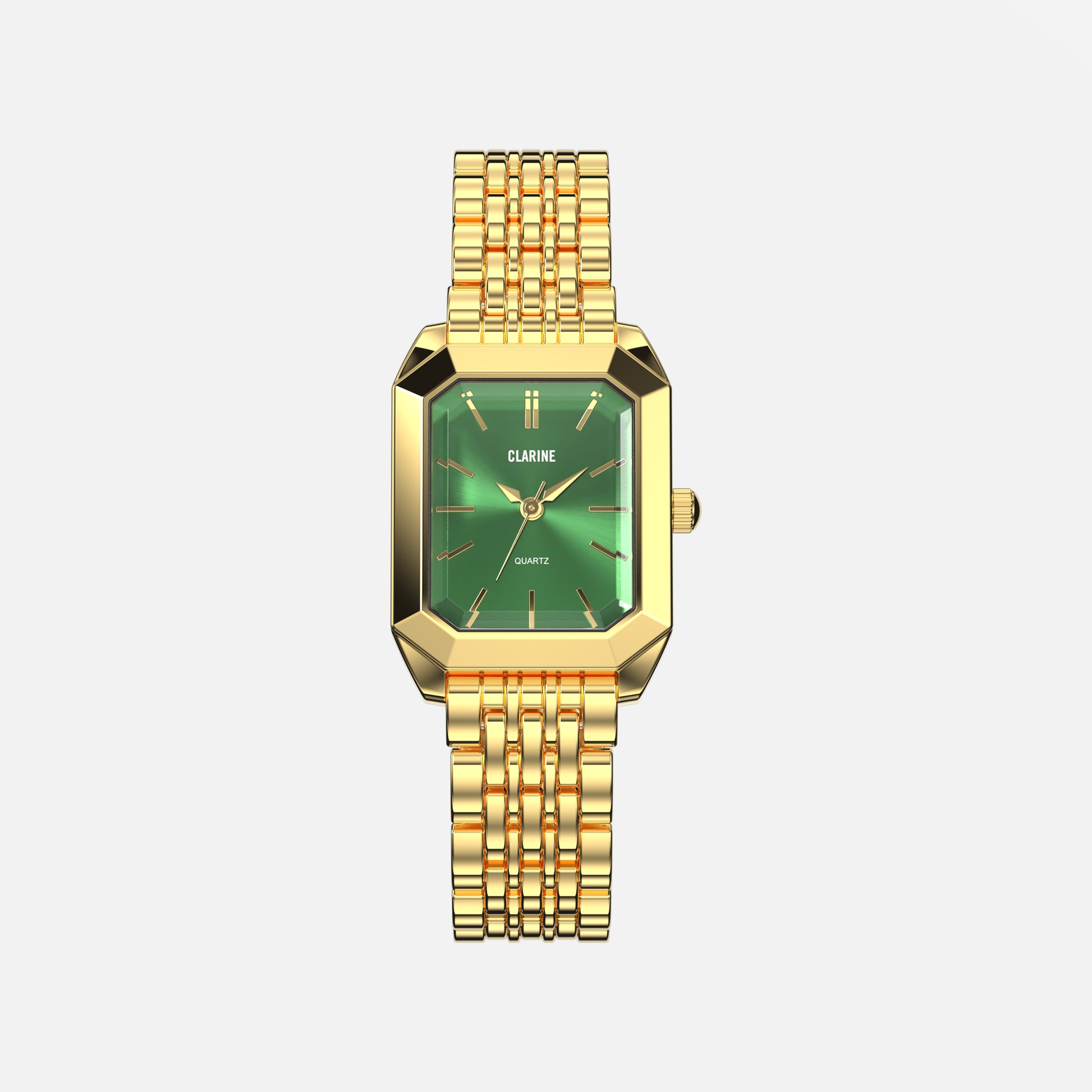 Premium 14k Gold Stainless Steel / Green