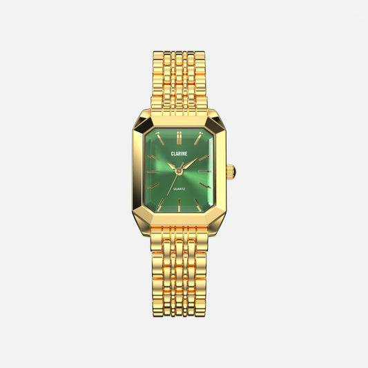 Premium 14k Gold Stainless Steel / Green