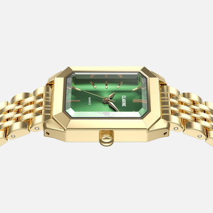 Premium 14k Gold Stainless Steel / Green