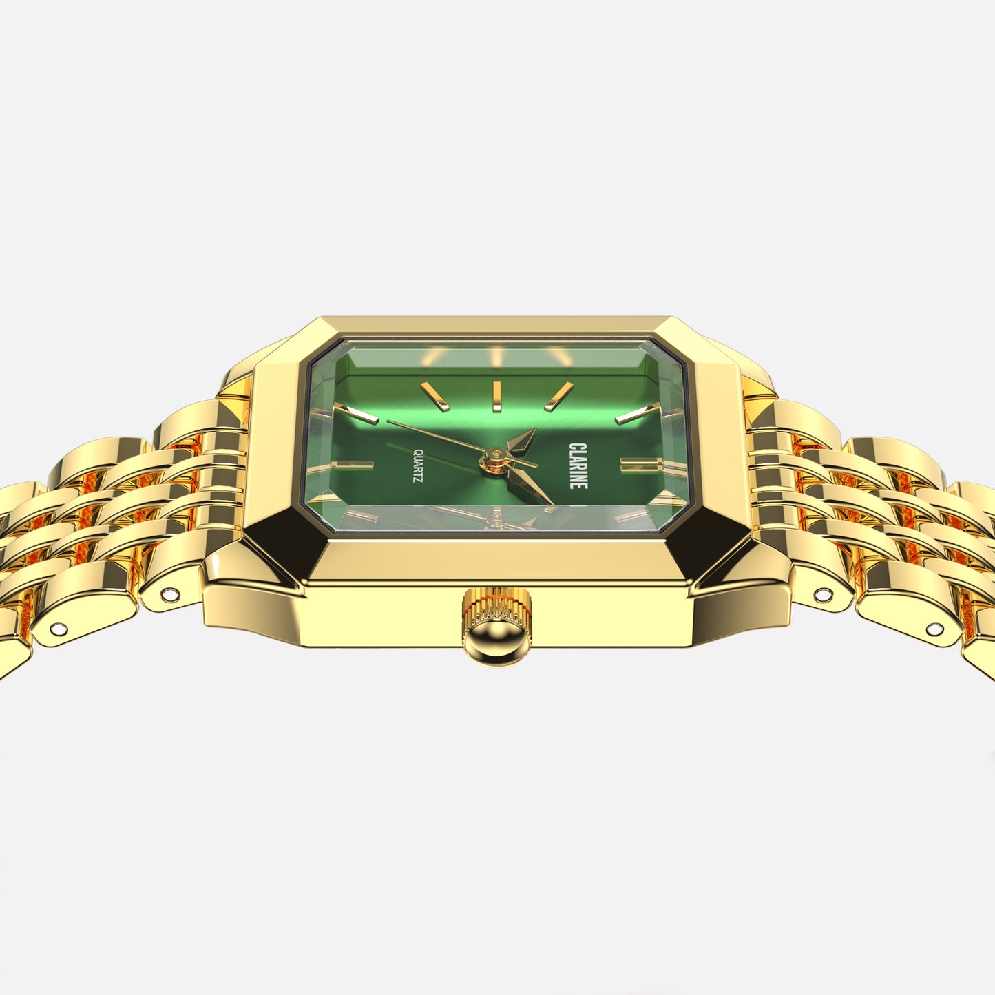 Premium 14k Gold Stainless Steel / Green