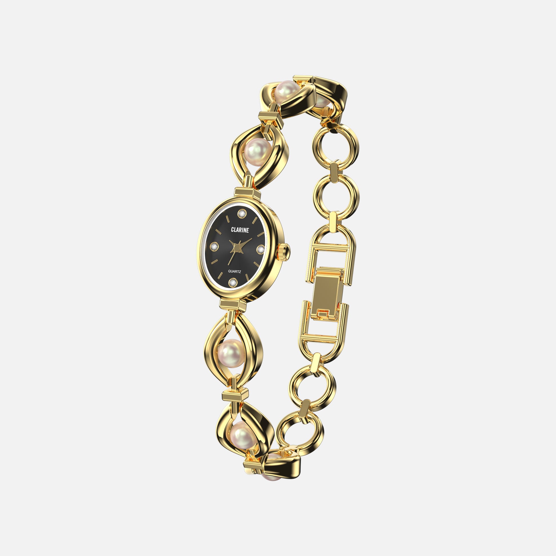 Premium 14k Gold Stainless Steel / Black