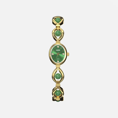 Premium 14k Gold Stainless Steel / Green