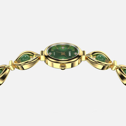 Premium 14k Gold Stainless Steel / Green