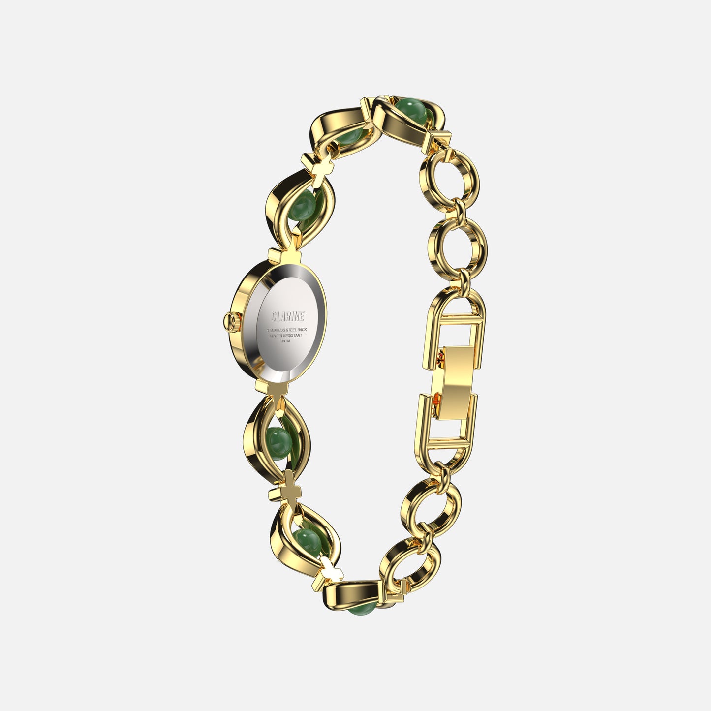 Premium 14k Gold Stainless Steel / Green