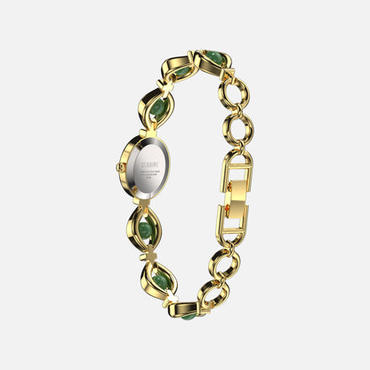 Premium 14k Gold Stainless Steel / Green
