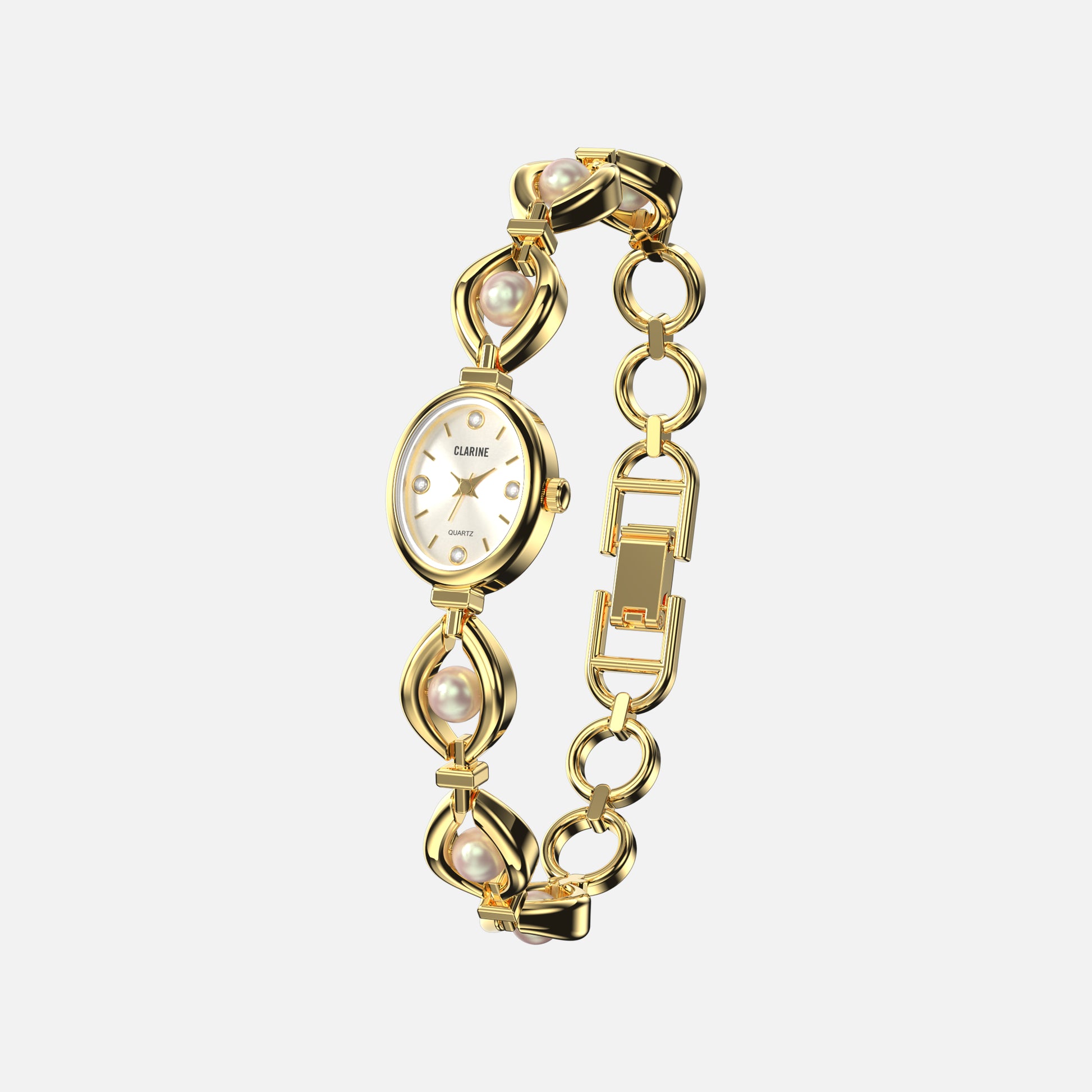 Premium 14k Gold Stainless Steel / White