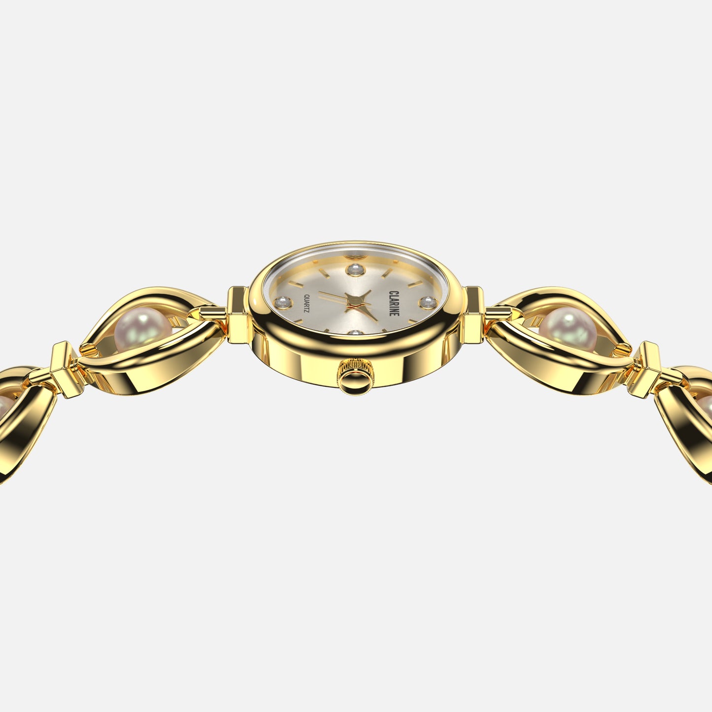 Premium 14k Gold Stainless Steel / White