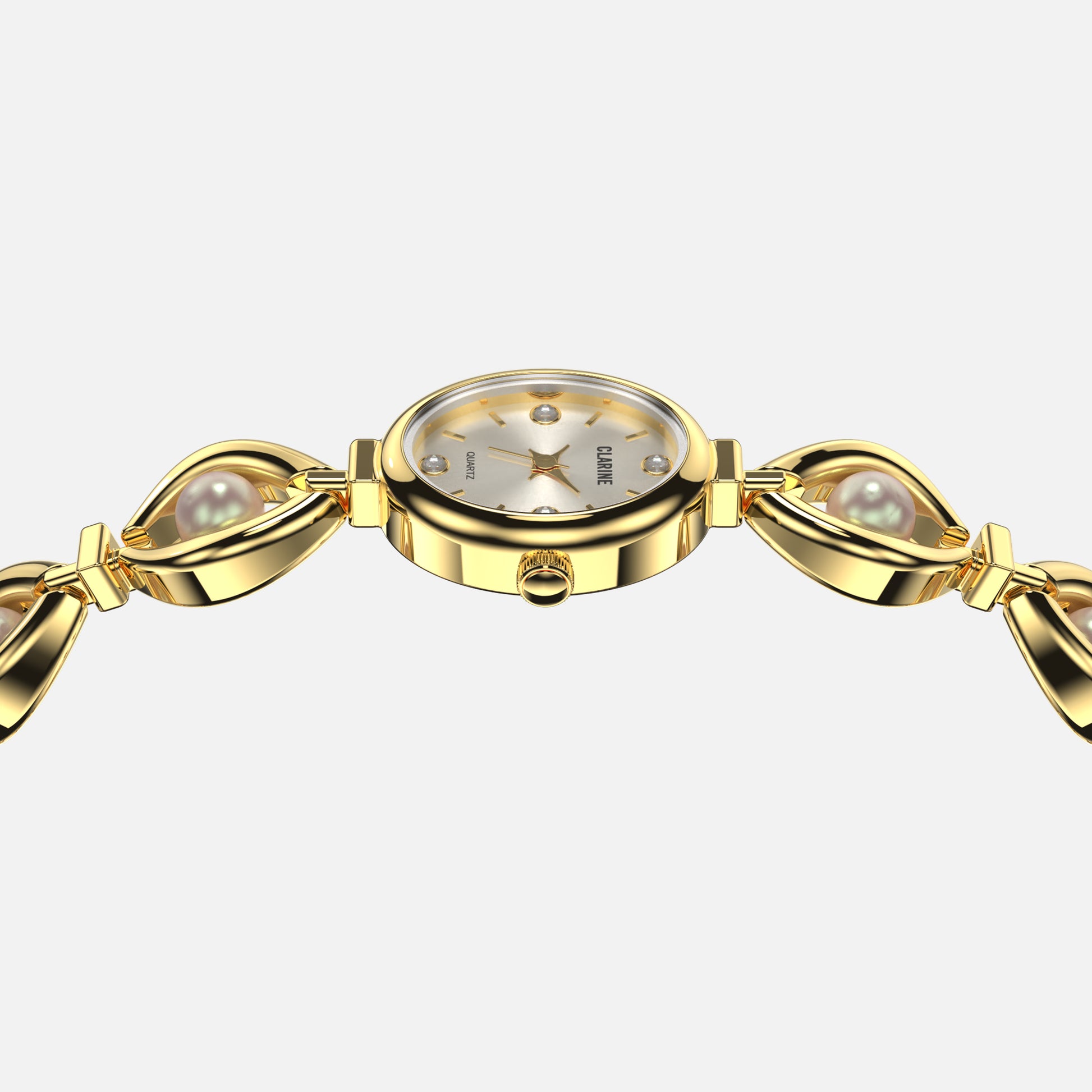 Premium 14k Gold Stainless Steel / White