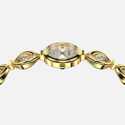 Premium 14k Gold Stainless Steel / White