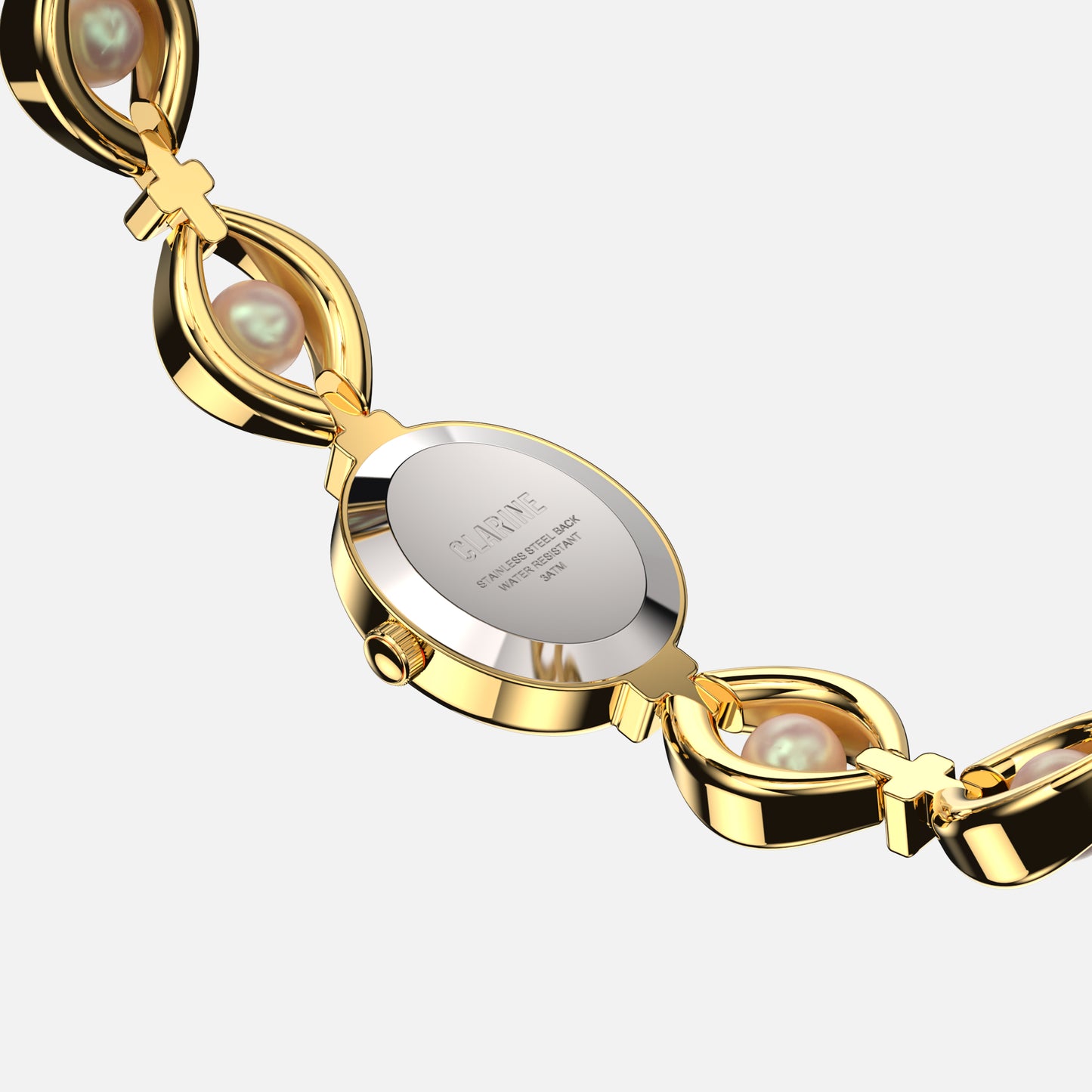 Premium 14k Gold Stainless Steel / White
